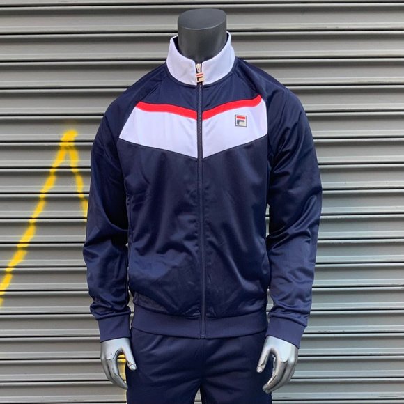 Men's Fila NavyWhiteRed Track Jacket